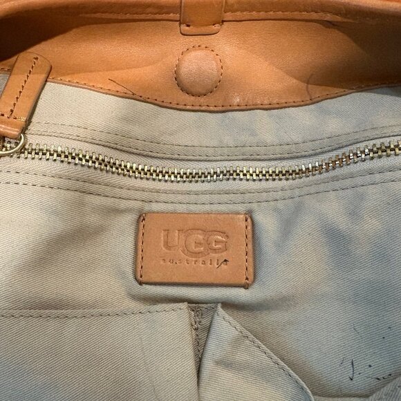 UGG Super Long Overland Hobo Brown Suede Sling Crossbody Bag - Picture 11 of 12